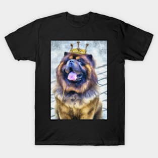 Chow Chow with Crown T-Shirt